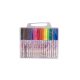 لولو كاتي طقم أقلام ماركر - 18 ألوان – مثالي للملاحظات المدرسية وأعمال المكتب والكتابة اليومية - طقم من 12 قطعة