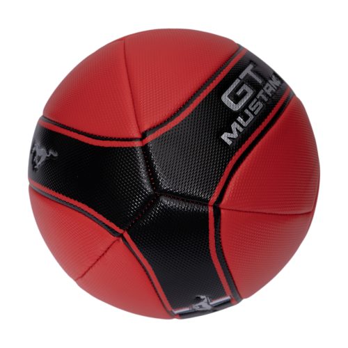 موستنج كرة قدم - أسود – مثالي لأيام المسبح واللعب في الحديقة والمرح العائلي في الهواء الطلق