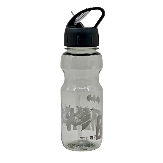 باتمان زمزمية مياه - 500 مل، بلاستيك، أسود – مثالي للمدرسة والنادي الرياضي والاستخدام اليومي للترطيب أثناء التنقل - طقم من 60 قطعة