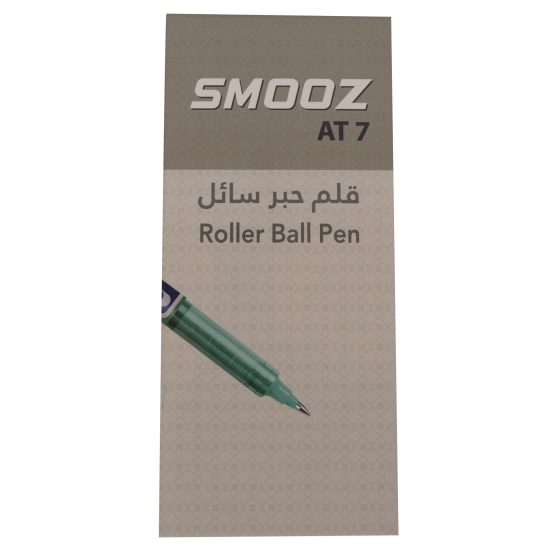 سموز قلم جل - أخضر – مثالي للملاحظات المدرسية وأعمال المكتب والكتابة اليومية - طقم من 10 قطعة