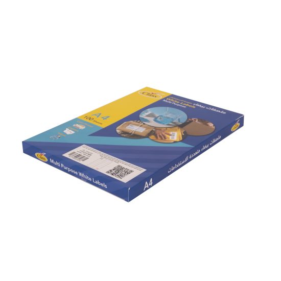 كلاس ليبل لاصق - 105×42.4 سم – مثالي للتغليف والأعمال اليدوية ومهام المكتب أو المدرسة اليومية - طقم من 100 قطعة كلاس ليبل لاصق - 105×42.4 سم – مثالي للتغليف والأعمال اليدوية ومهام المكتب أو المدرسة اليومية - طقم من 100 قطعة
