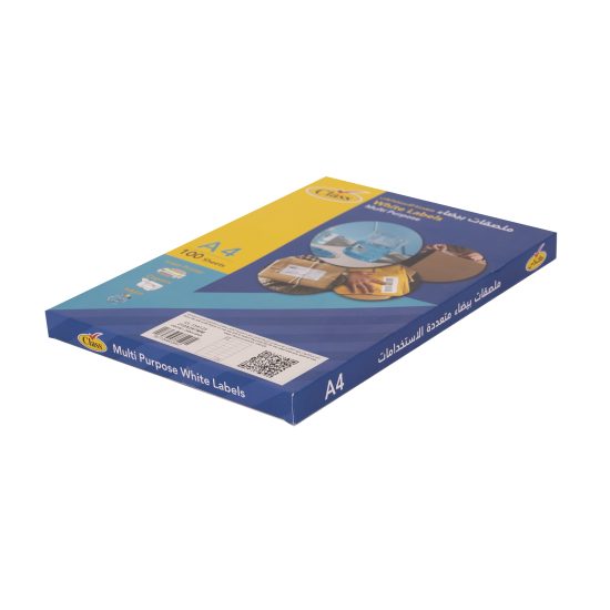 كلاس ليبل لاصق - 70×37 سم – مثالي للتغليف والأعمال اليدوية ومهام المكتب أو المدرسة اليومية - طقم من 100 قطعة كلاس ليبل لاصق - 70×37 سم – مثالي للتغليف والأعمال اليدوية ومهام المكتب أو المدرسة اليومية - طقم من 100 قطعة