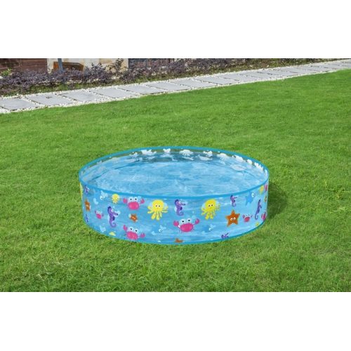 بست واي مسبح أطفال 25cm - أزرق – مثالي لأيام المسبح واللعب في الحديقة والمرح العائلي في الهواء الطلق