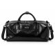 Black leather duffle bag Black leather duffle bag