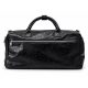 Black leather duffle bag Black leather duffle bag