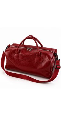 Burgundy leather duffle bag Burgundy leather duffle bag