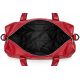 Burgundy leather duffle bag