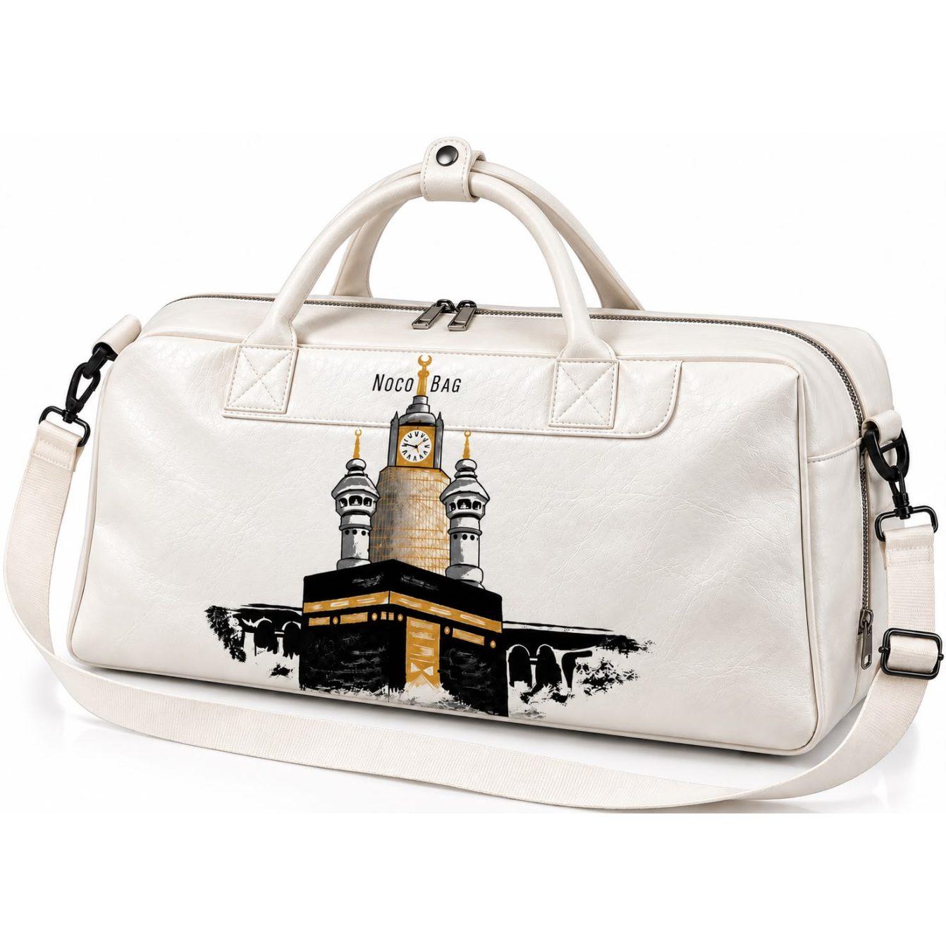 Makkah leather duffle bag