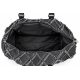 Black jeans duffle bag