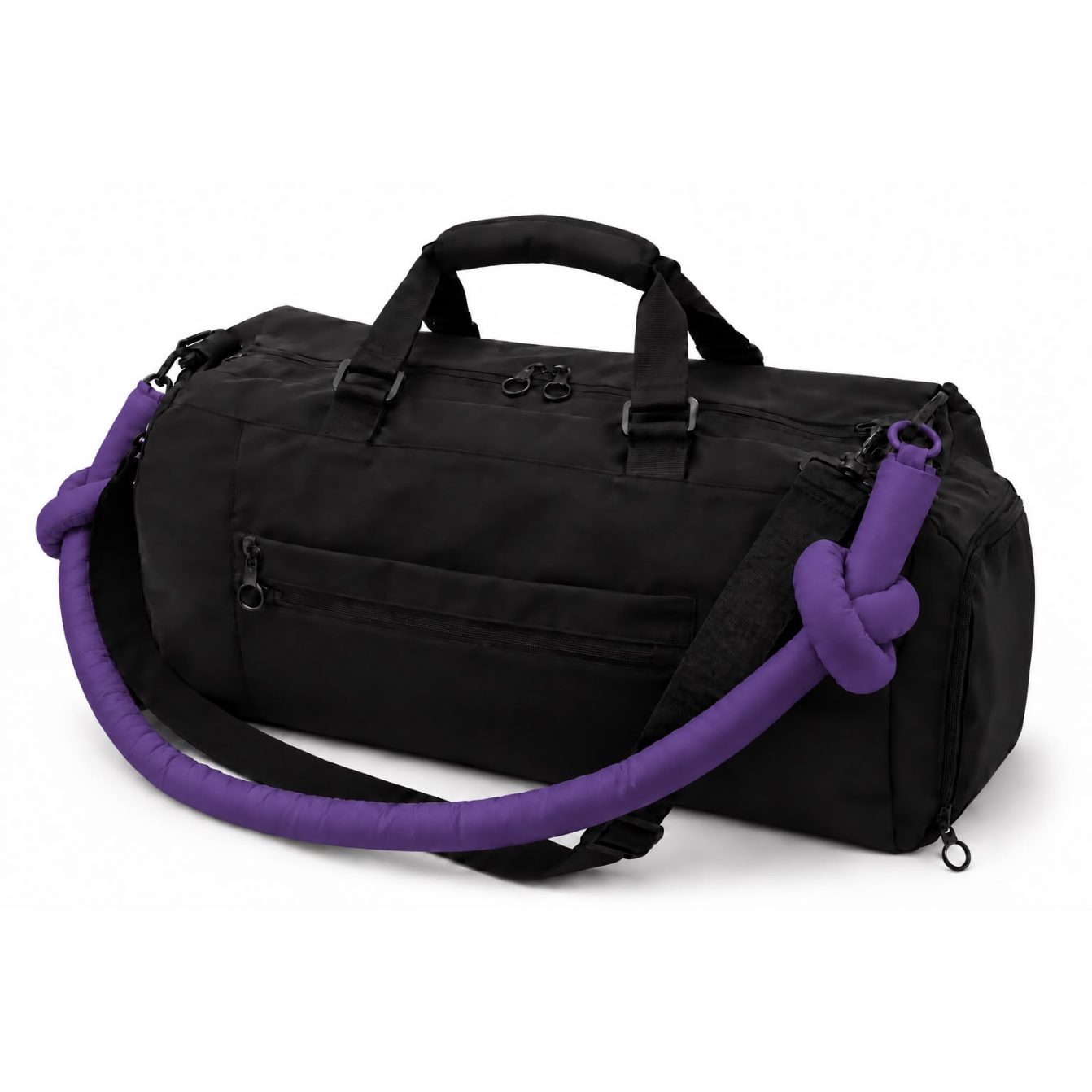 Padded Bag Charm - Purple