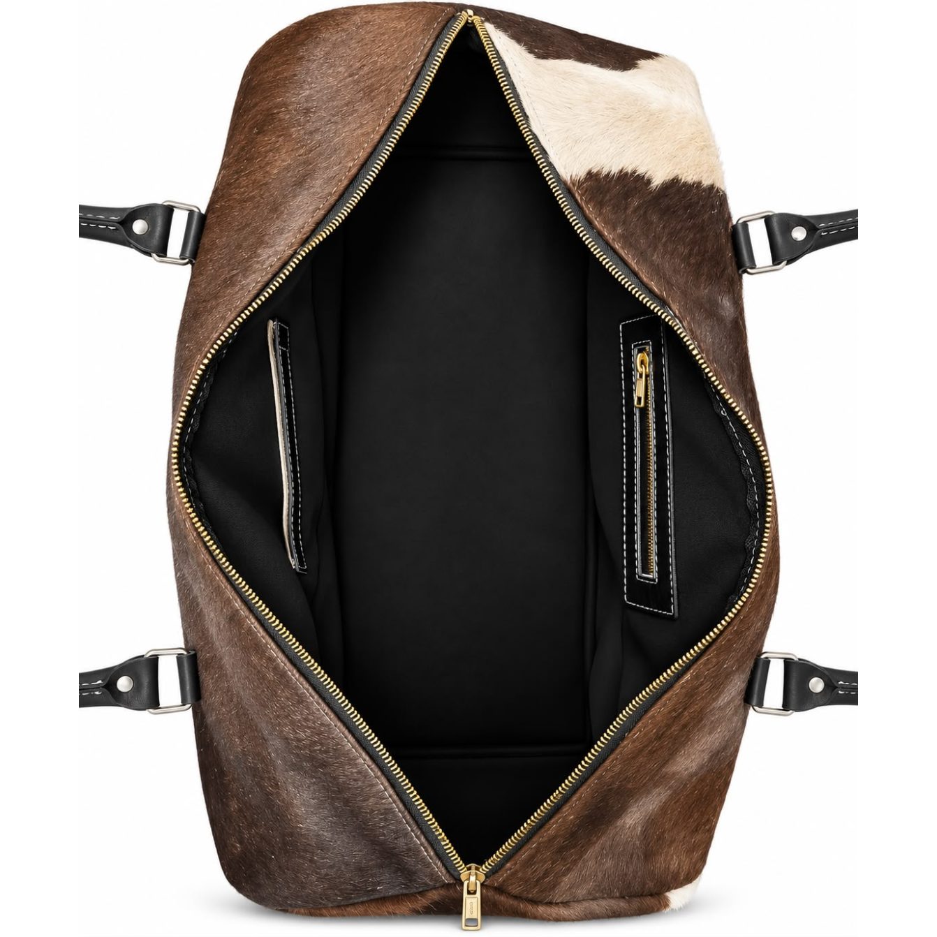 Genuine cowhide leather travel bag