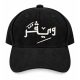 Arabic Chamois cap-Black/white