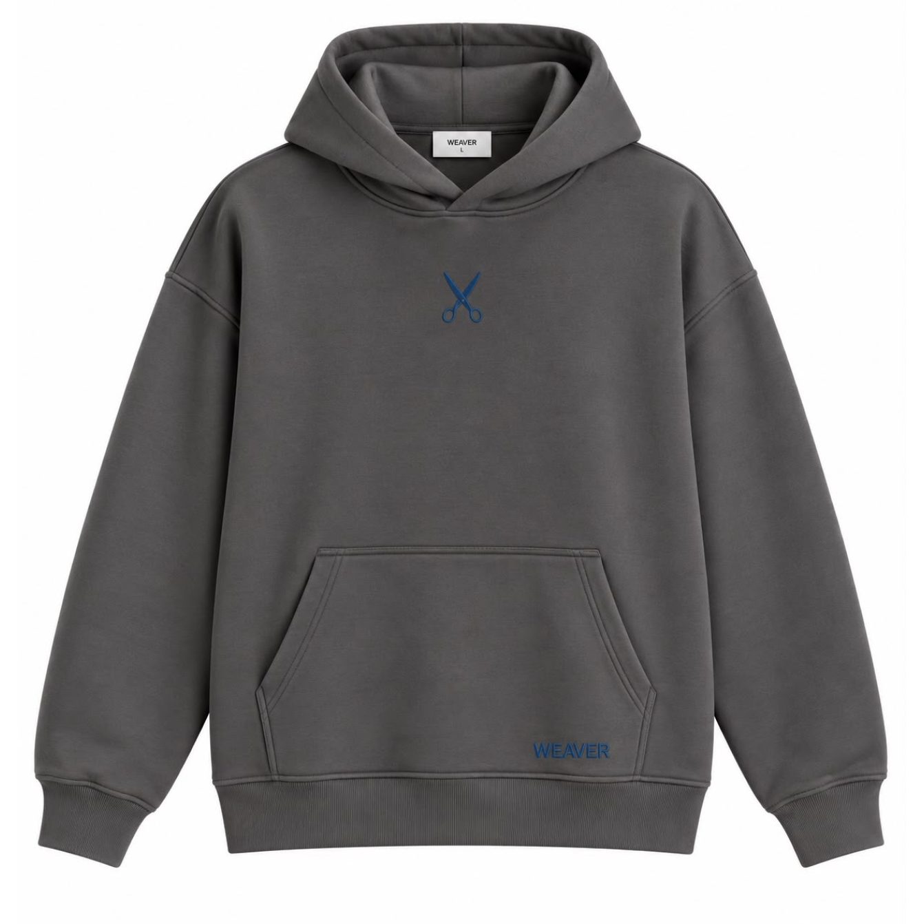 Hoodie Oversize Zigzag - Gray