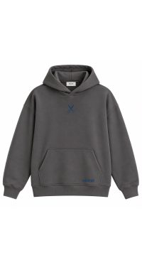 Hoodie Oversize Zigzag - Gray
