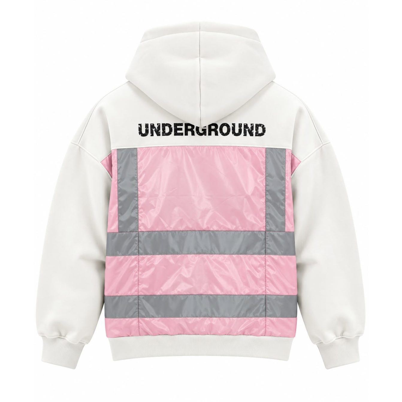 Underground Off White/Pink Hoodie