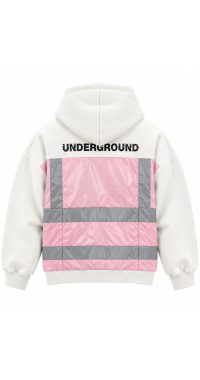 Underground Off White/Pink Hoodie