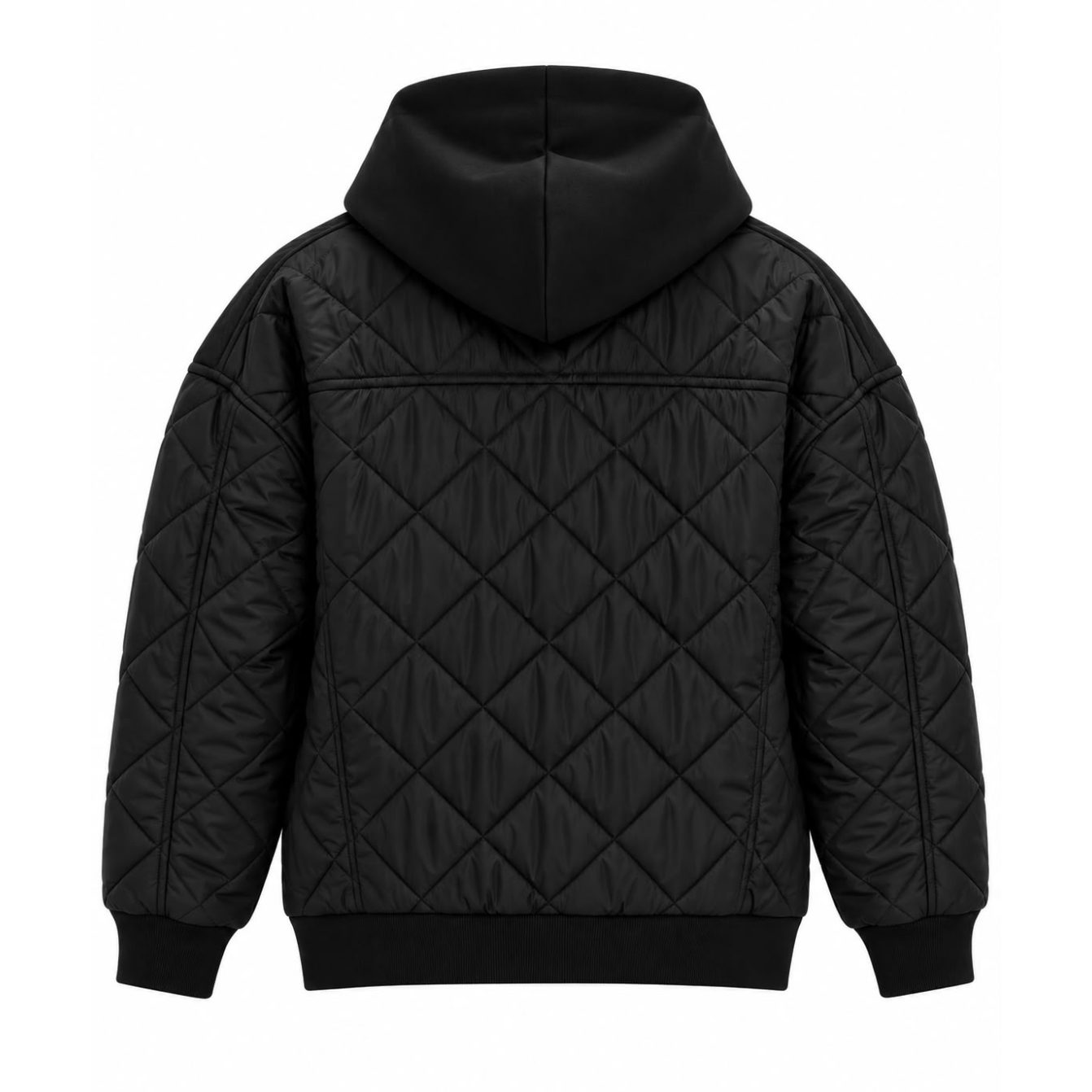 Hoodie Jacket Oversize - Black