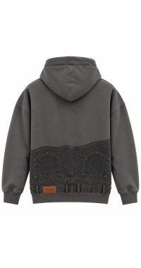 Jeans Hoodie - Gray