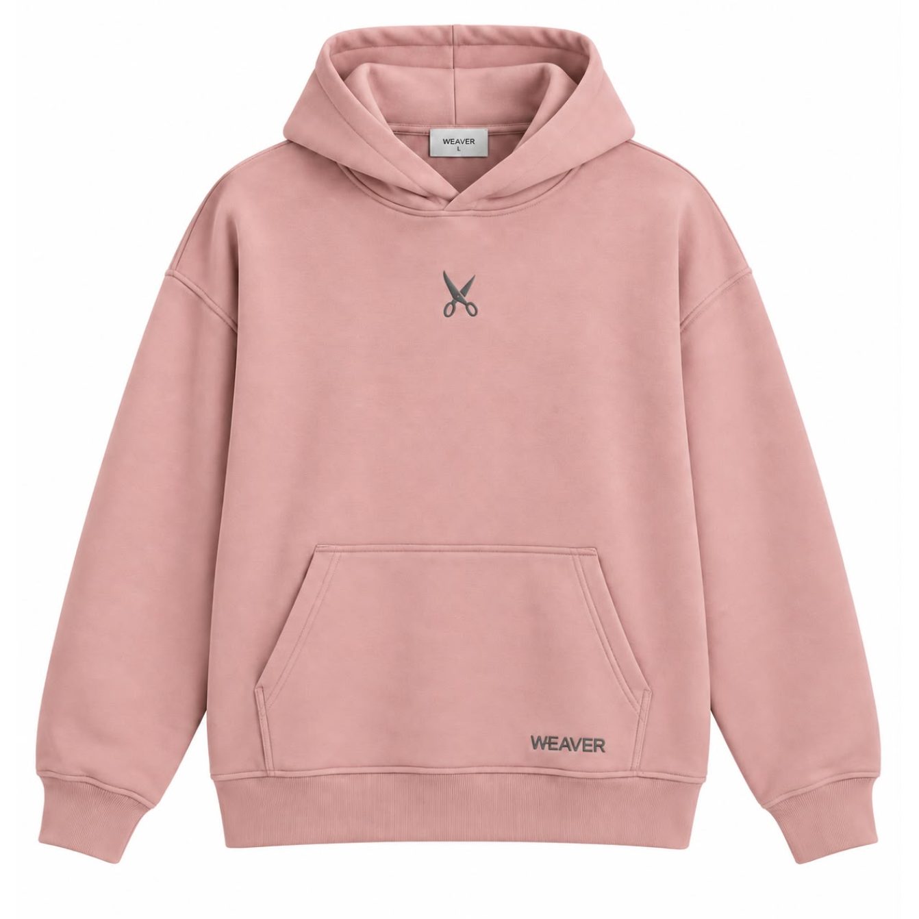 Hoodie Oversize Zigzag - Pink