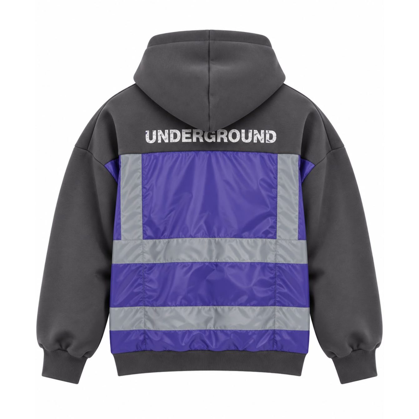 Kids Underground Gray / Purple Hoodie
