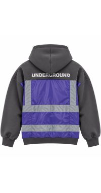 Kids Underground Gray / Purple Hoodie