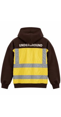 Kids Underground Brown / Yellow Hoodie