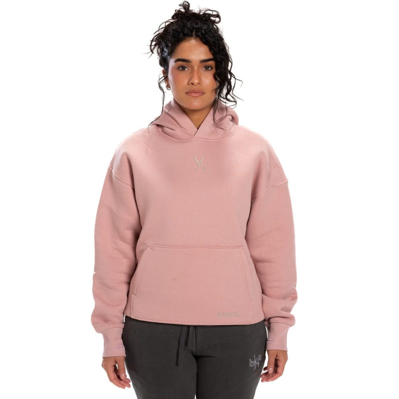 Hoodie Oversize Zigzag - Pink