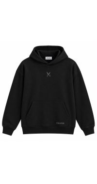 Hoodie Oversize Zigzag - Black