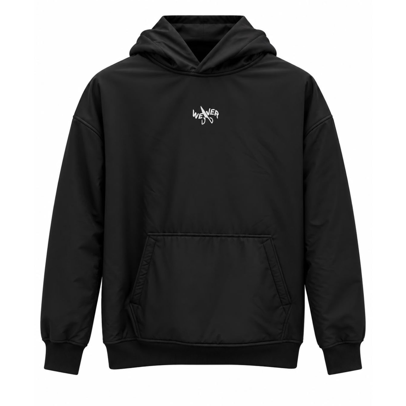 Kids Snowy Hoodie - Black