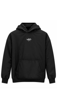 Kids Snowy Hoodie - Black