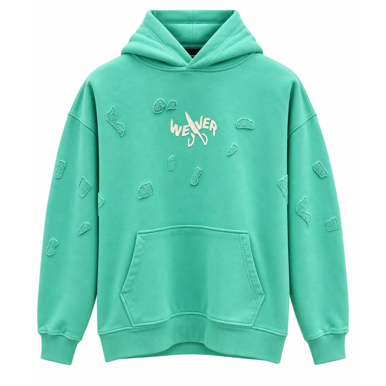 Slotted hoodie - Light green 09