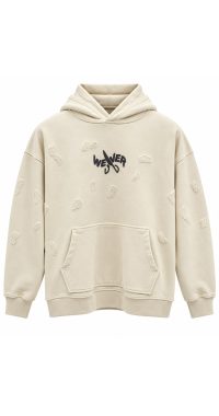 Slotted hoodie - Creamy 06