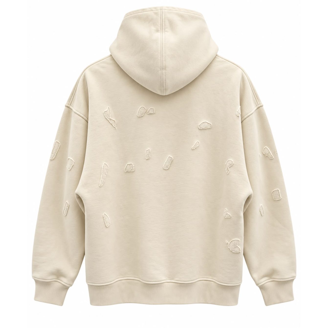 Slotted hoodie - Creamy 06 Slotted hoodie - Creamy 06