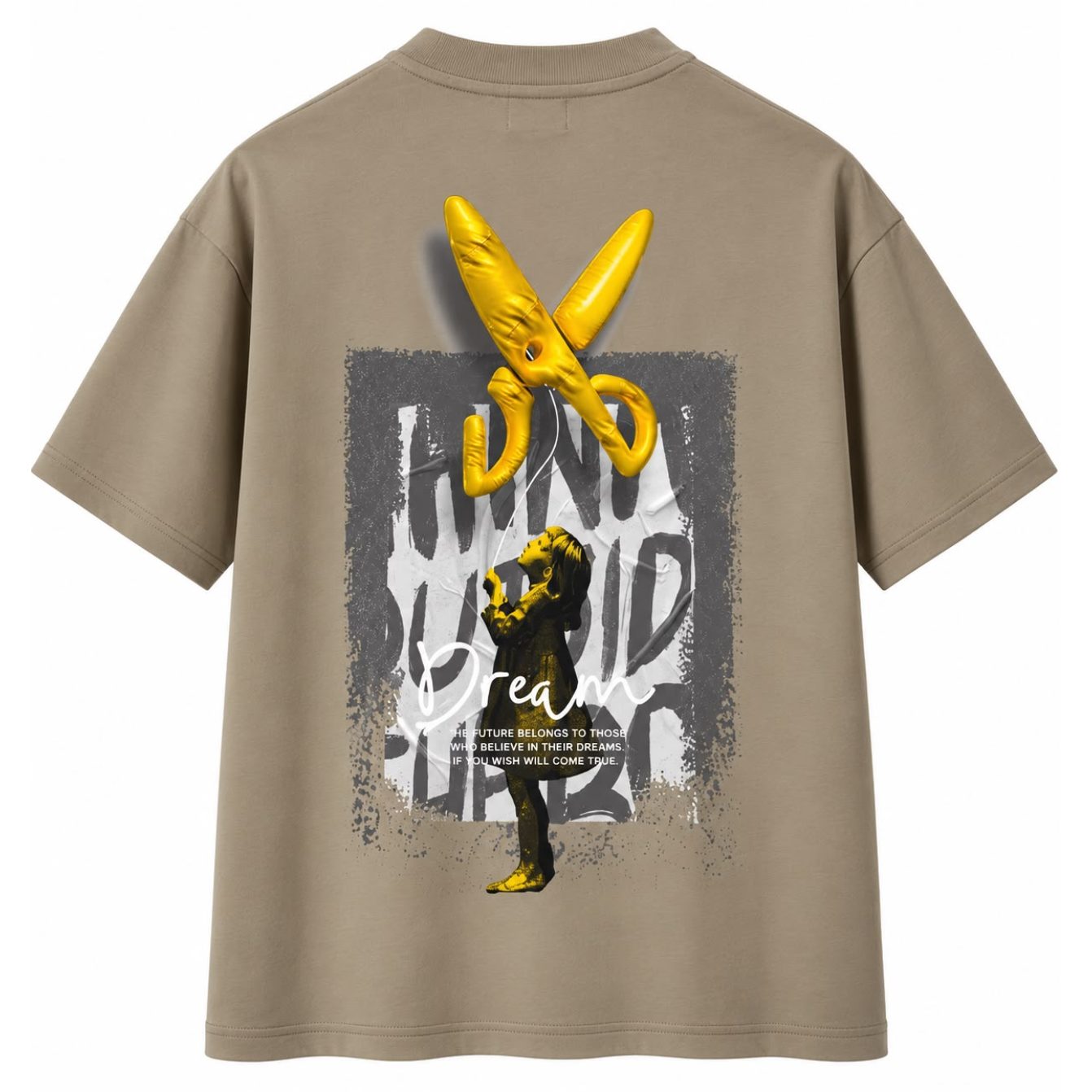 Balloon T-shirt Oversize - Gray