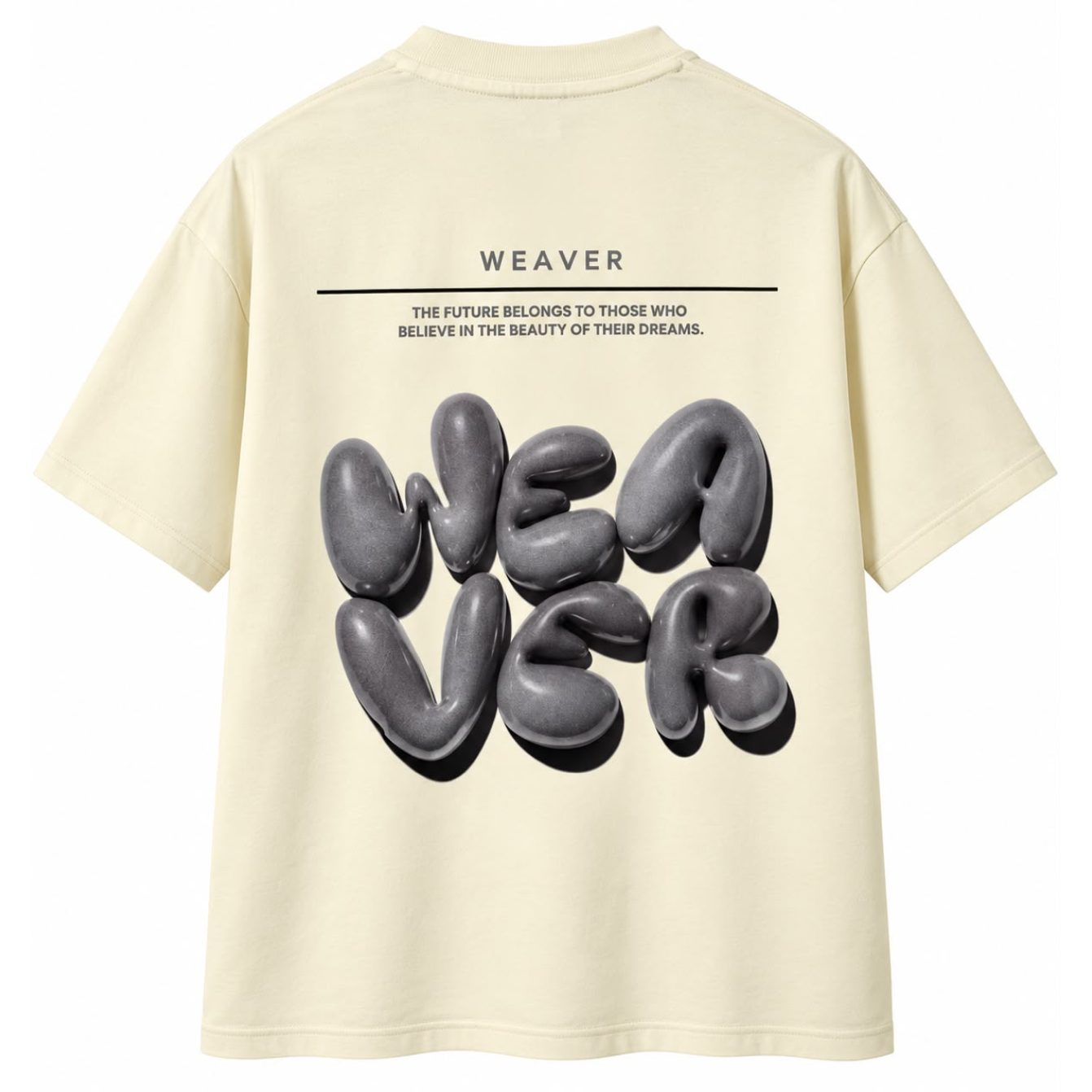 Balloon T-shirt Oversize - Cream