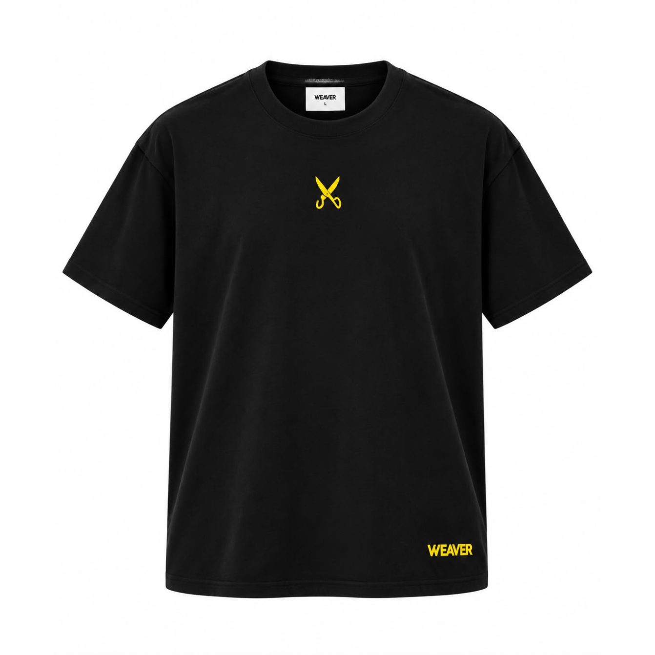 Plain T-shirt with zigzag logo - Black