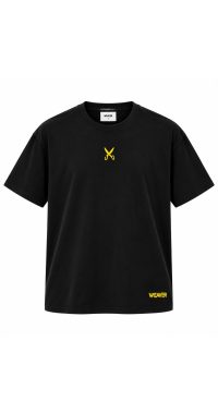 Plain T-shirt with zigzag logo - Black