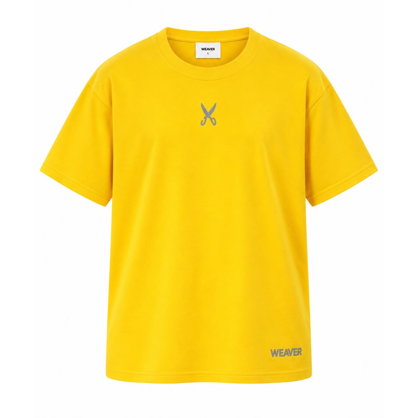 Plain T-shirt with zigzag logo - Yellow