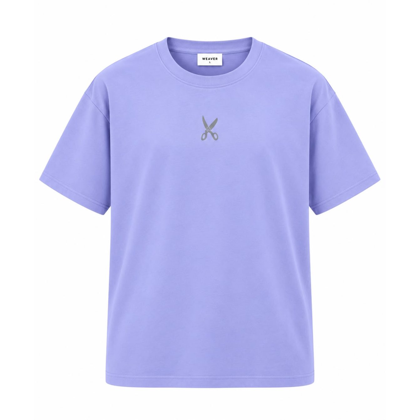 Plain T-shirt with zigzag logo - Light Purple