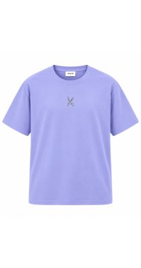 Plain T-shirt with zigzag logo - Light Purple