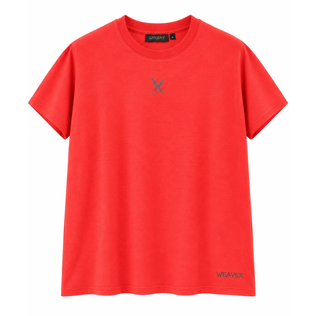 Plain T-shirt with zigzag logo - Coral