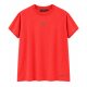 Plain T-shirt with zigzag logo - Coral