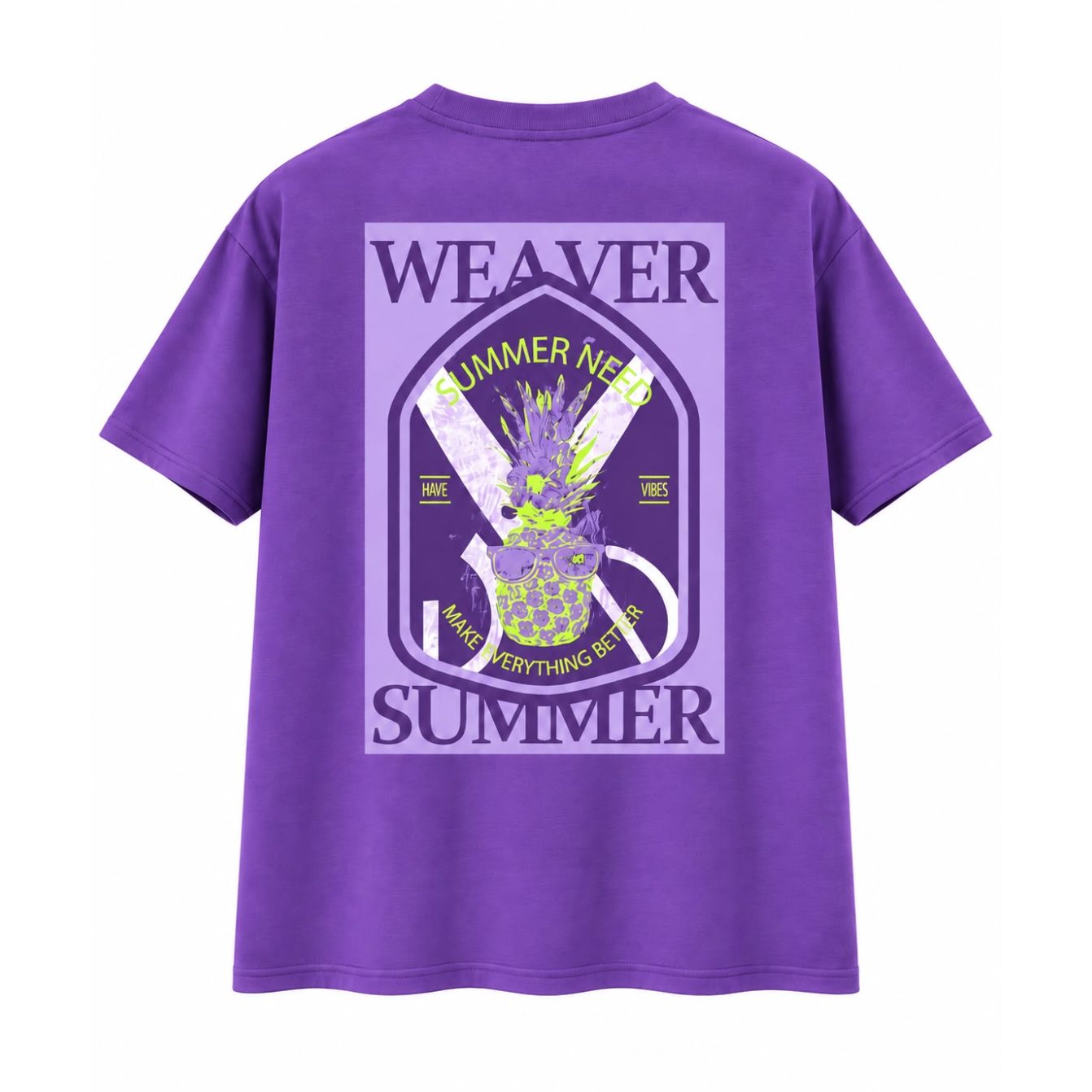 Need summer oversized T-shirt - Purple