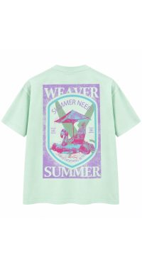 Need summer oversized T-shirt - Light Green Need summer oversized T-shirt - Light Green