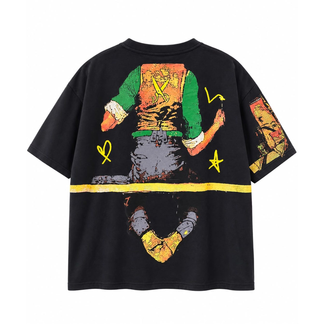 Characters T-shirt Oversize - Gray