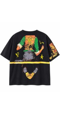 Characters T-shirt Oversize - Gray Characters T-shirt Oversize - Gray