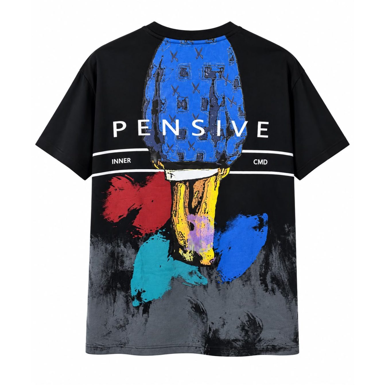 Characters T-shirt Oversize - Black