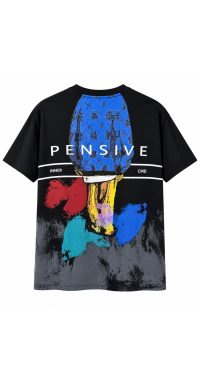 Characters T-shirt Oversize - Black