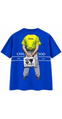Characters T-shirt Oversize - Blue Characters T-shirt Oversize - Blue