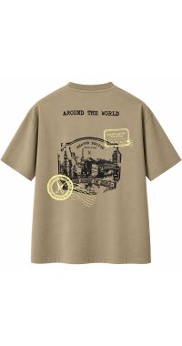 Stamps T-shirt Oversize - Gray